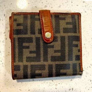 Fendi Vintage Small Zucca Logo Wallet